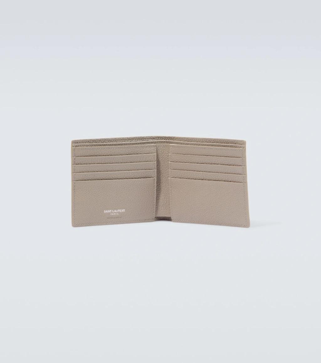 Tiny Cassandre East/west Bifold Wallet In Beige Product Image