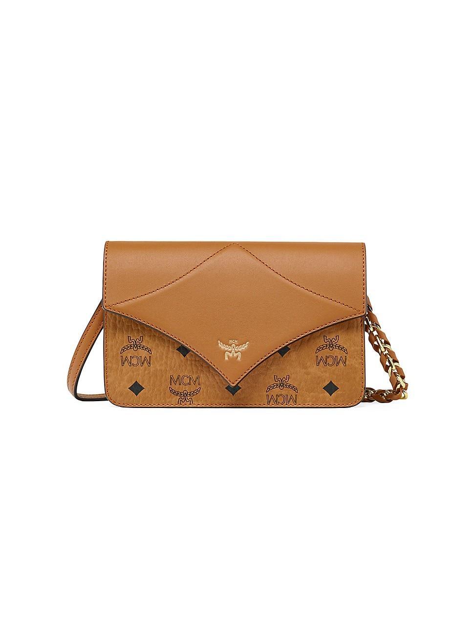 Womens Diamond Mini Visetos & Leather Shoulder Bag Product Image