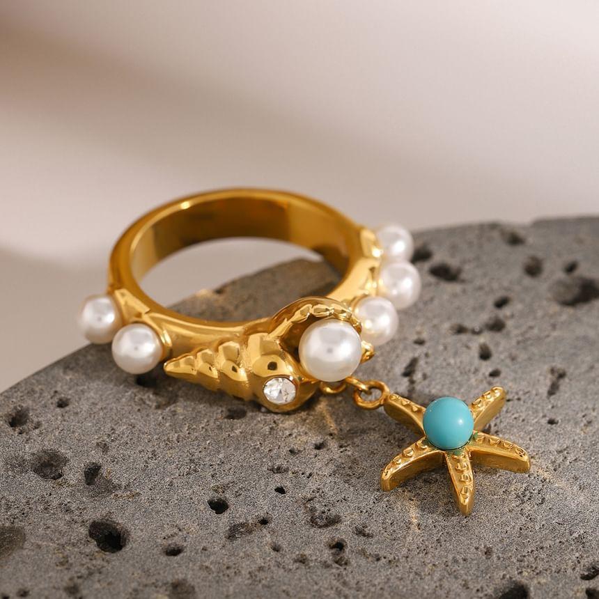 Starfish Beaded Ring Product Image