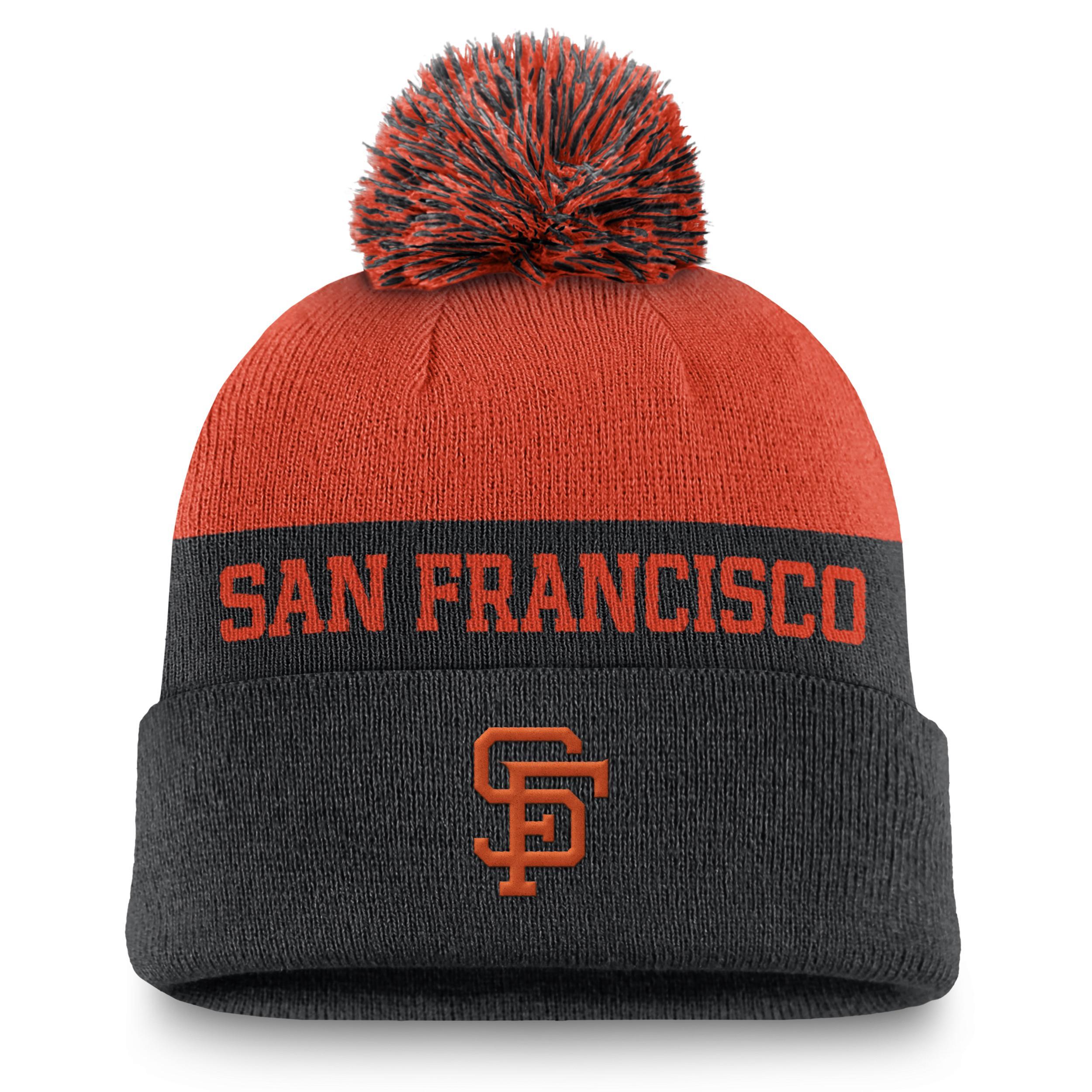 San Francisco Giants Rewind Peak Nike Men's MLB Cuffed Pom Beanie Product Image