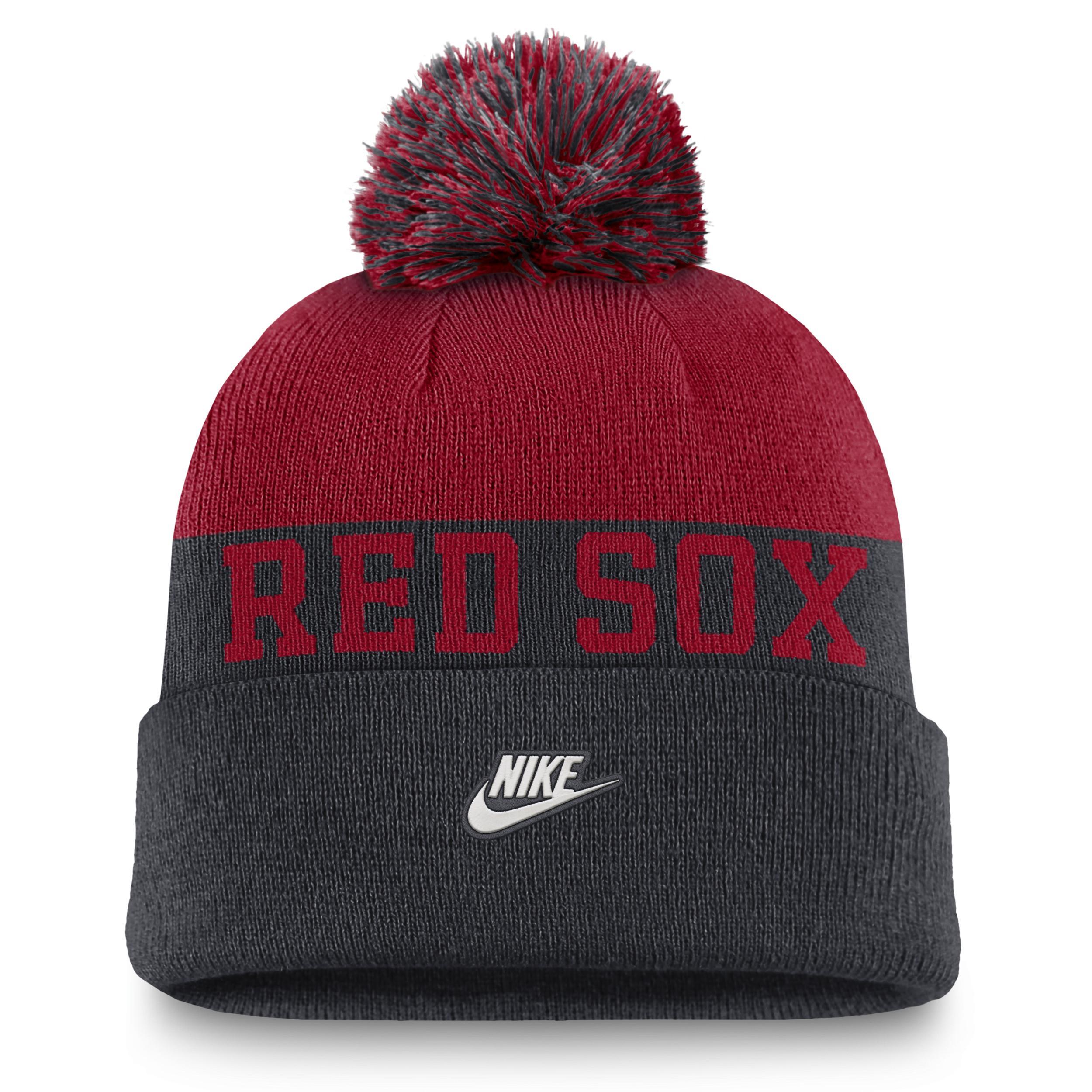 Boston Red Sox Rewind Peak Nike Men's MLB Cuffed Pom Beanie Product Image