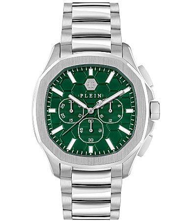 Philipp Plein Mens Chronograph Spectre Stainless Steel Bracelet Watch 44mm Product Image