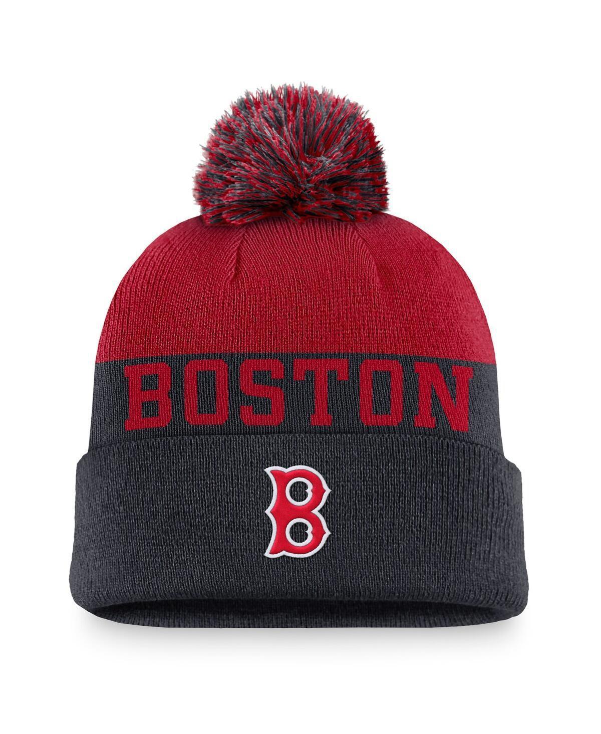 Boston Red Sox Rewind Peak Nike Men's MLB Cuffed Pom Beanie Product Image