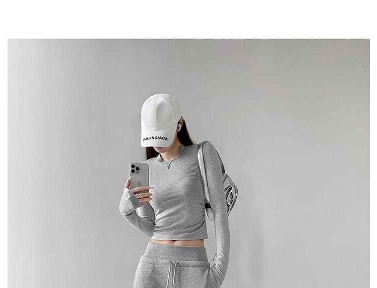 Fleece-Lined Loose Sweatpants in 5 Colors Product Image