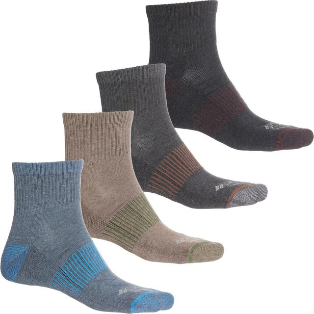 Columbia Sportswear Heather Ribbed Socks - 4-Pack, Quarter Crew (For Men) Product Image