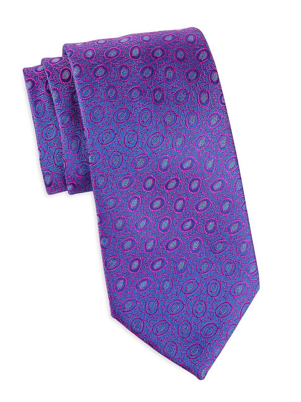 Mens Open Bean Silk Jacquard Tie Product Image