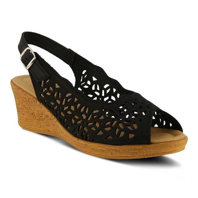 Step Spring Step Footsie Womens Leather Wedge Sandals Product Image