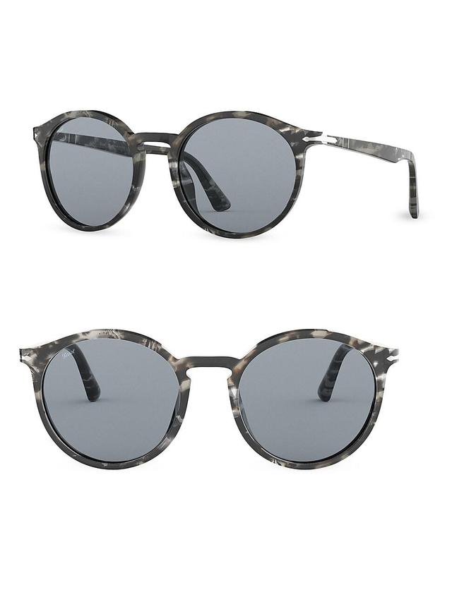 Mens 53MM Round Sunglasses Product Image