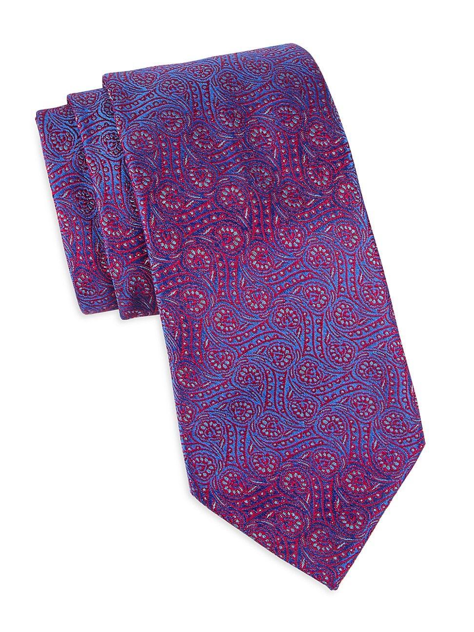 Mens Swirl Paisley Silk Tie Product Image