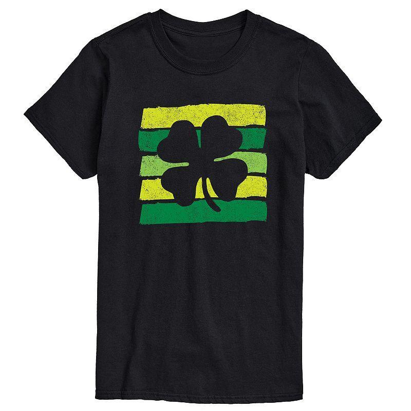 Mens Negative Space Shamrock Graphic Tee Product Image