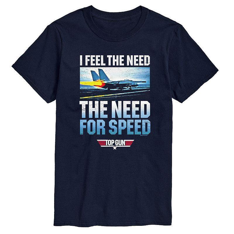 Mens Top Gun Need For Speed Tee Blue Product Image