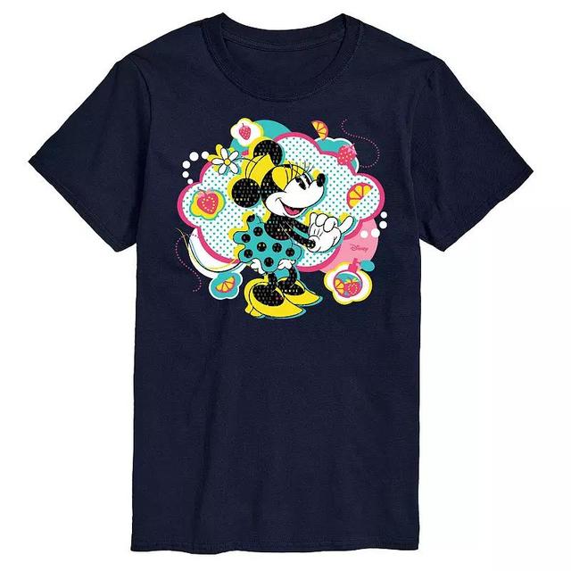 Disneys Minnie Mouse Mens Cloud Graphic Tee Blue Product Image