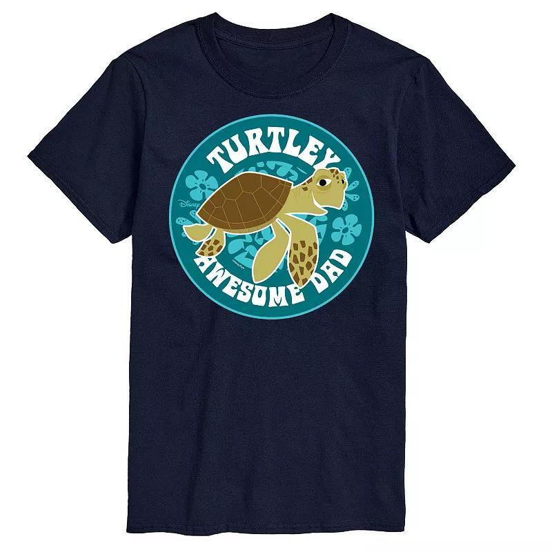 Disney / Pixars Finding Nemo Big & Tall Turtley Awesome Dad Graphic Tee, Mens Product Image