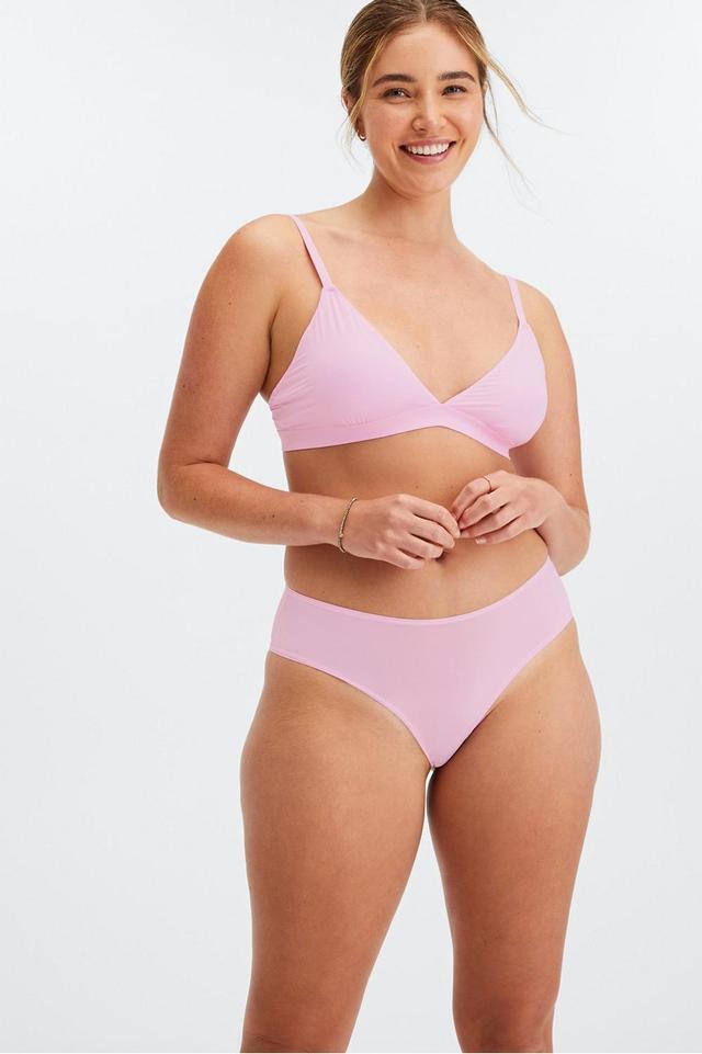 Fabletics Fine Touch Classic Brief Womens pink plus Size 4X Product Image