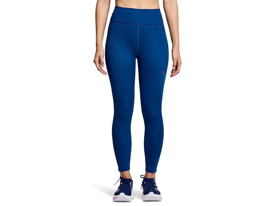 Saucony Fortify Crop Tights (Indigo) Women's Clothing Product Image