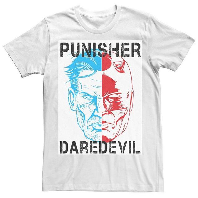 Mens Marvel The Punisher Daredevil Face To Face Tee Product Image