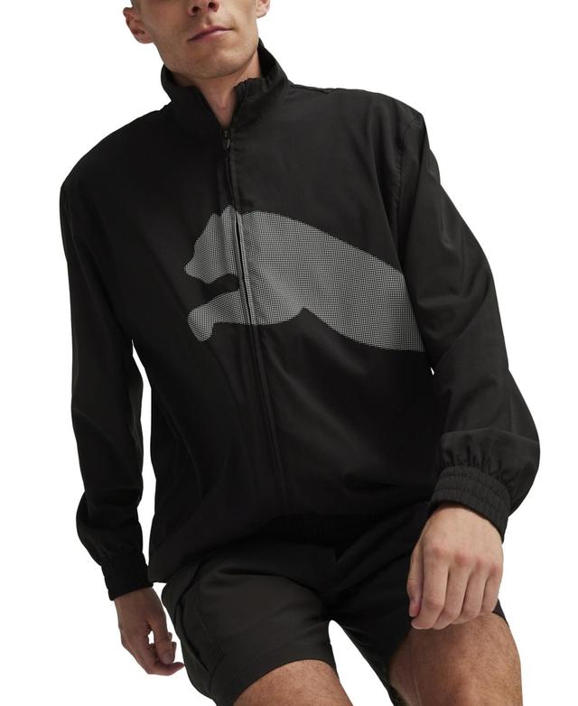 Puma Mens Big Cat Logo-Print Full-Zip Performance Jacket Product Image