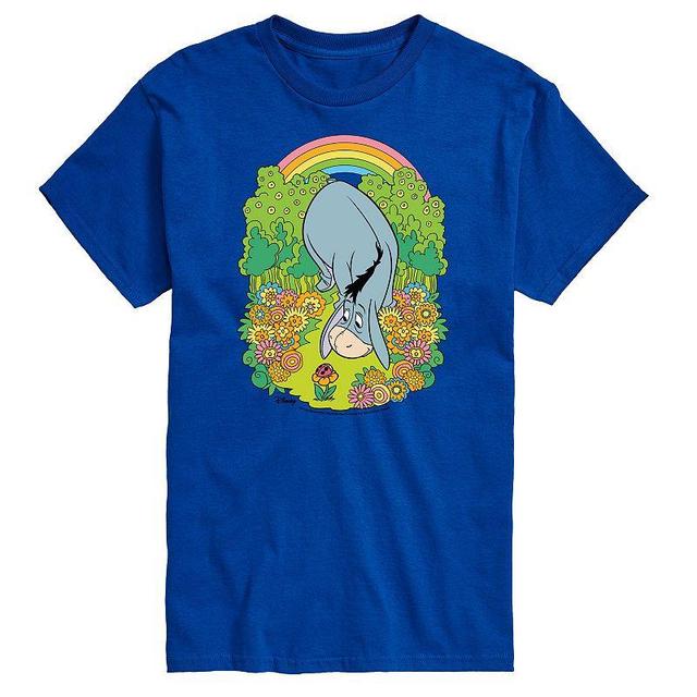 Disneys Winnie the Pooh Big & Tall Eeyore Rainbow Graphic Tee, Mens Product Image