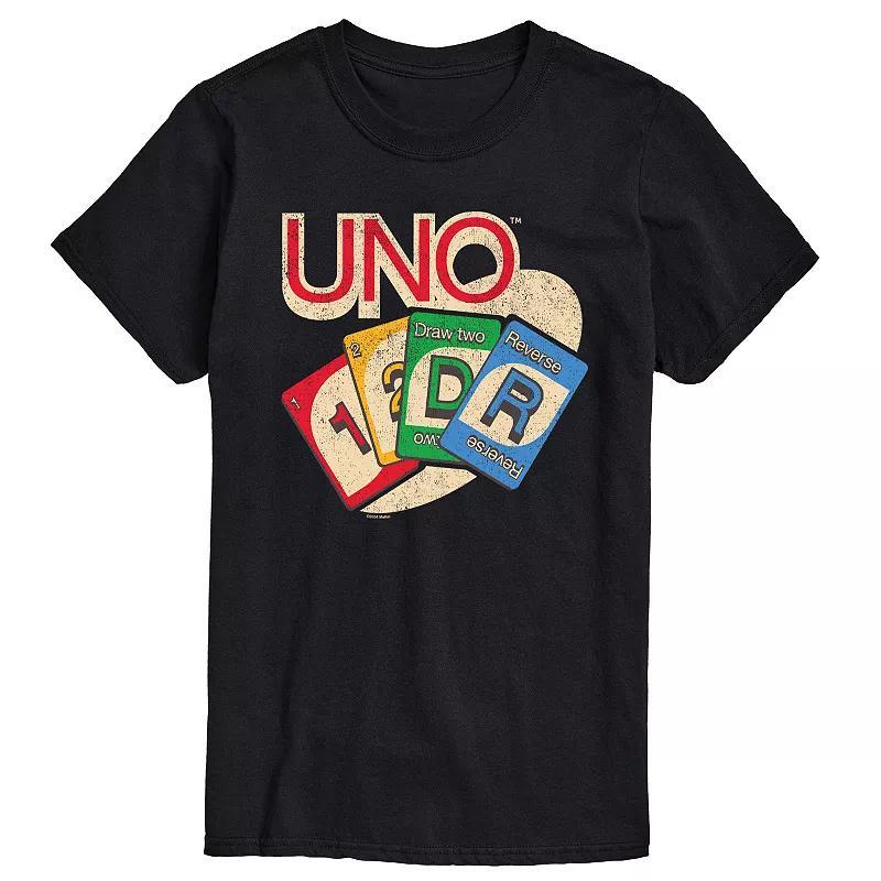 Mens UNO Card Spread Vintage Graphic Tee Product Image