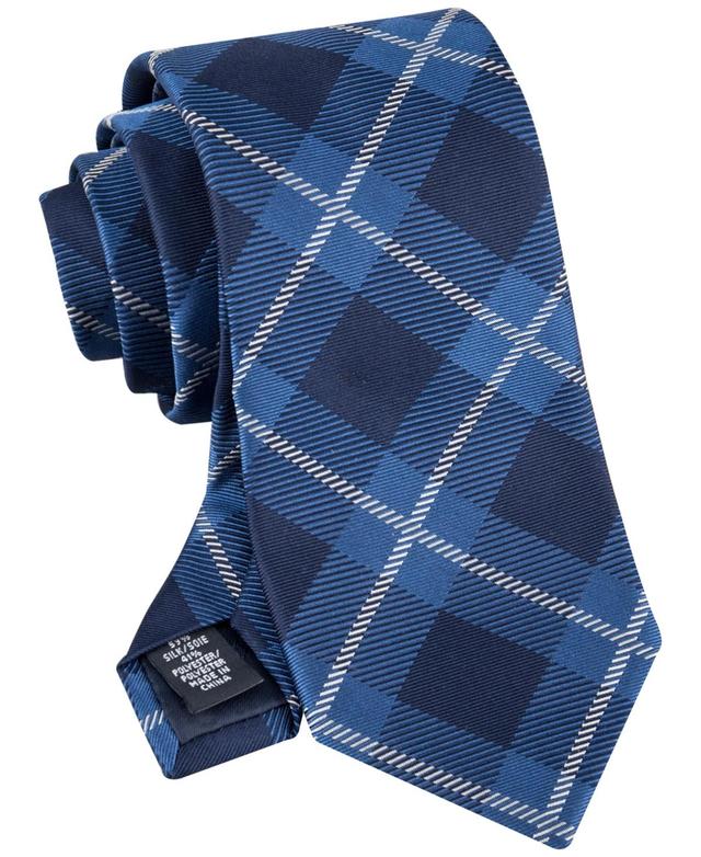 Tommy Hilfiger Mens Large Windowpane Tie - Navy Product Image