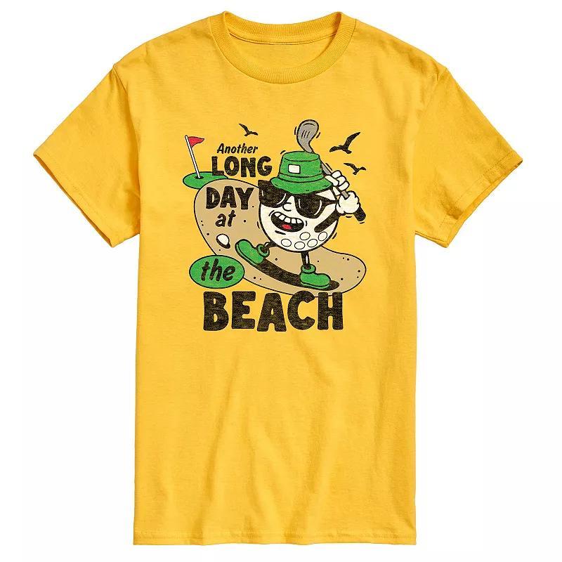 Mens Long Day at the Beach Golfing Graphic Tee Product Image