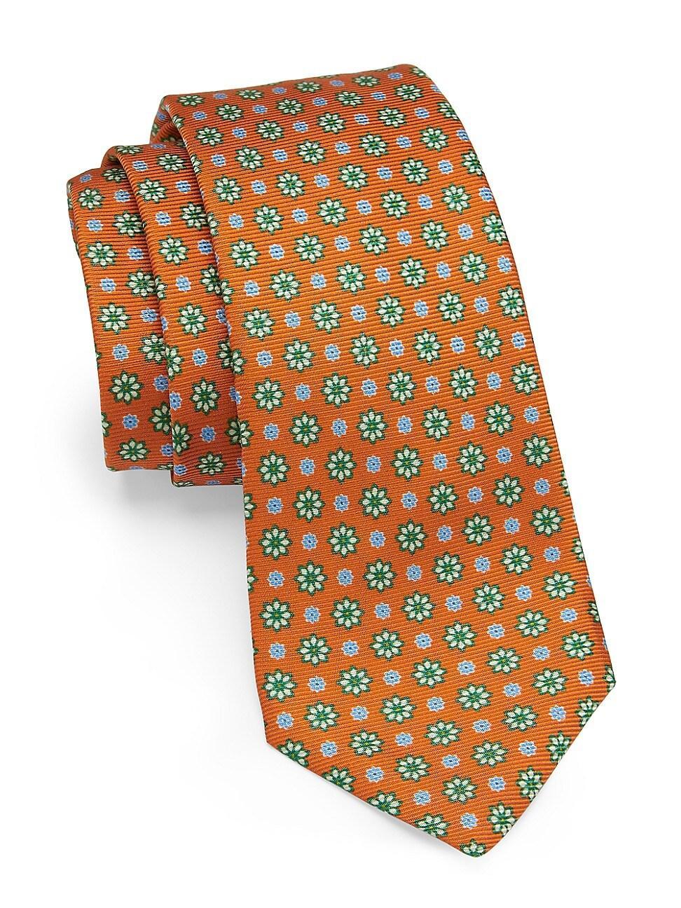 Mens Floral Silk Tie Product Image