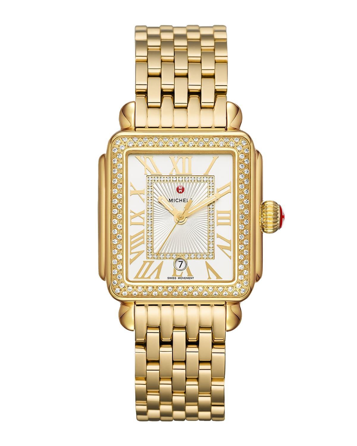 MICHELE Deco Madison Diamond Bracelet Watch, 33mm Product Image