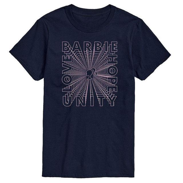 Big & Tall Barbie Hope Unity Love Graphic Tee, Mens Blue Product Image