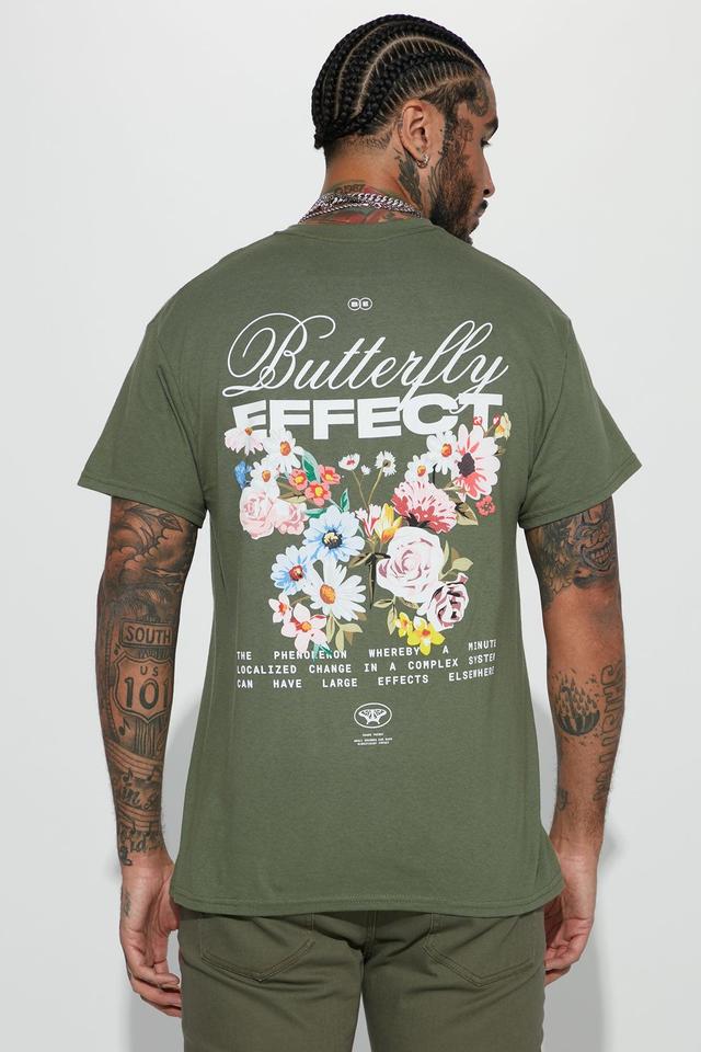 Butterfly Effects Short Sleeve Tee - Olive Product Image