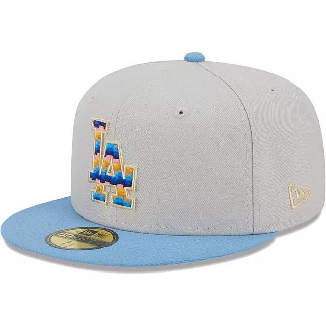 Mens New Era Natural Los Angeles Dodgers Beach Front 59FIFTY Fitted Hat Product Image