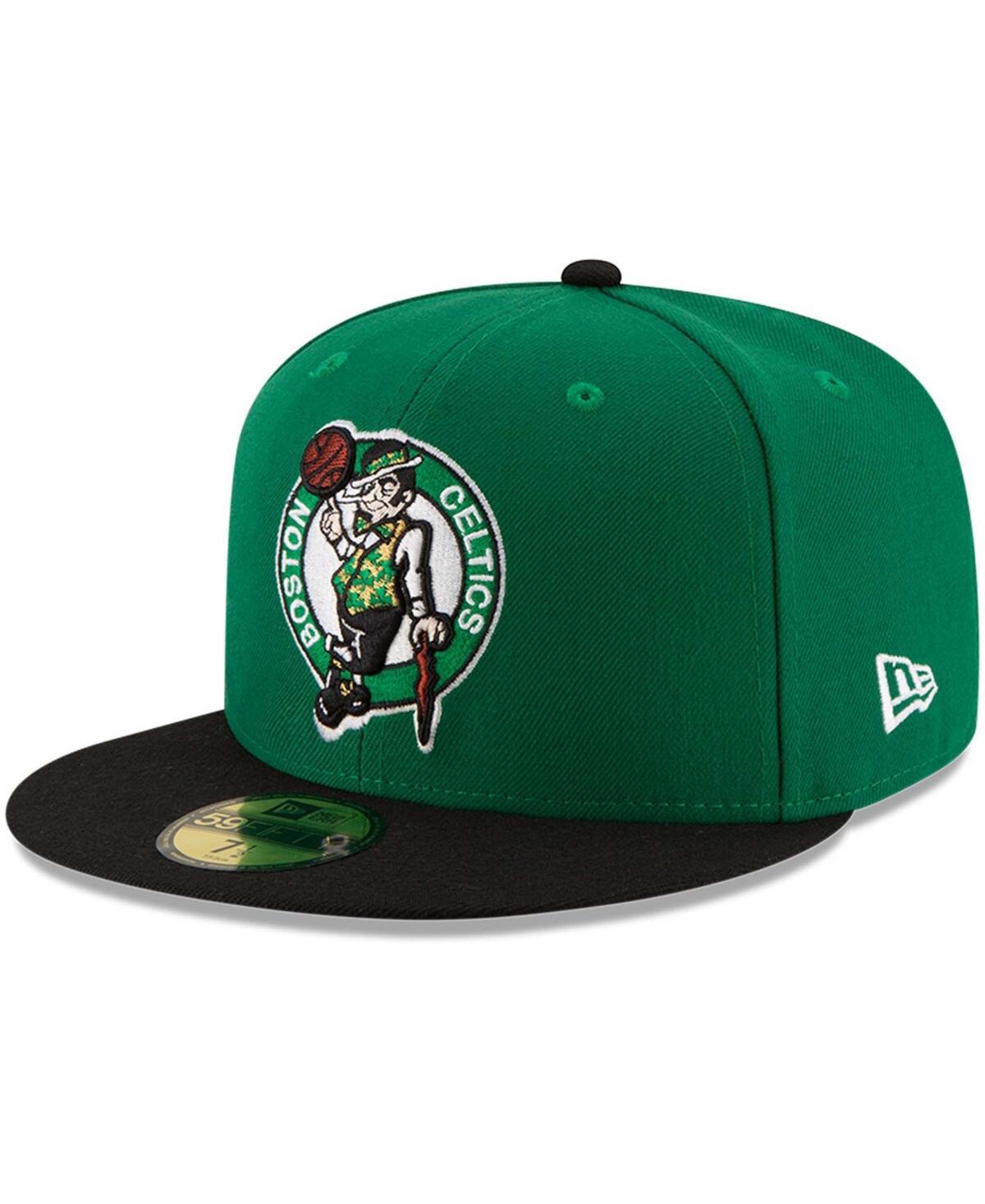 Mens New Era /Black Boston Celtics Official Team Color 2Tone 59FIFTY Fitted Hat Product Image