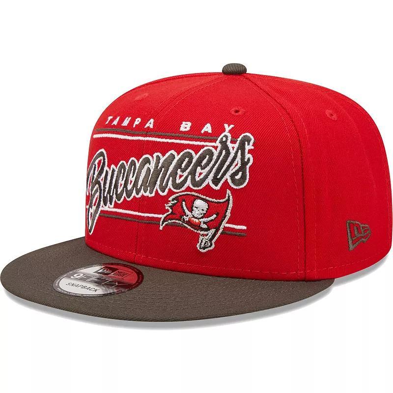 Mens New Era Scarlet Tampa Bay Buccaneers Team Script 9FIFTY Snapback Hat - Scarlet Product Image