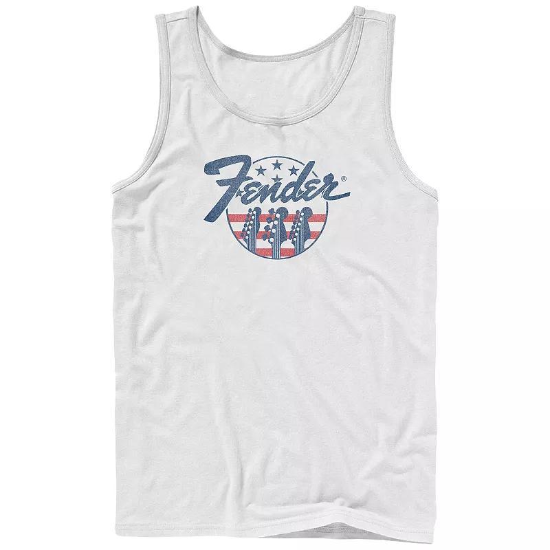 Mens Fender USA Flag Badge Graphic Tank Top Product Image