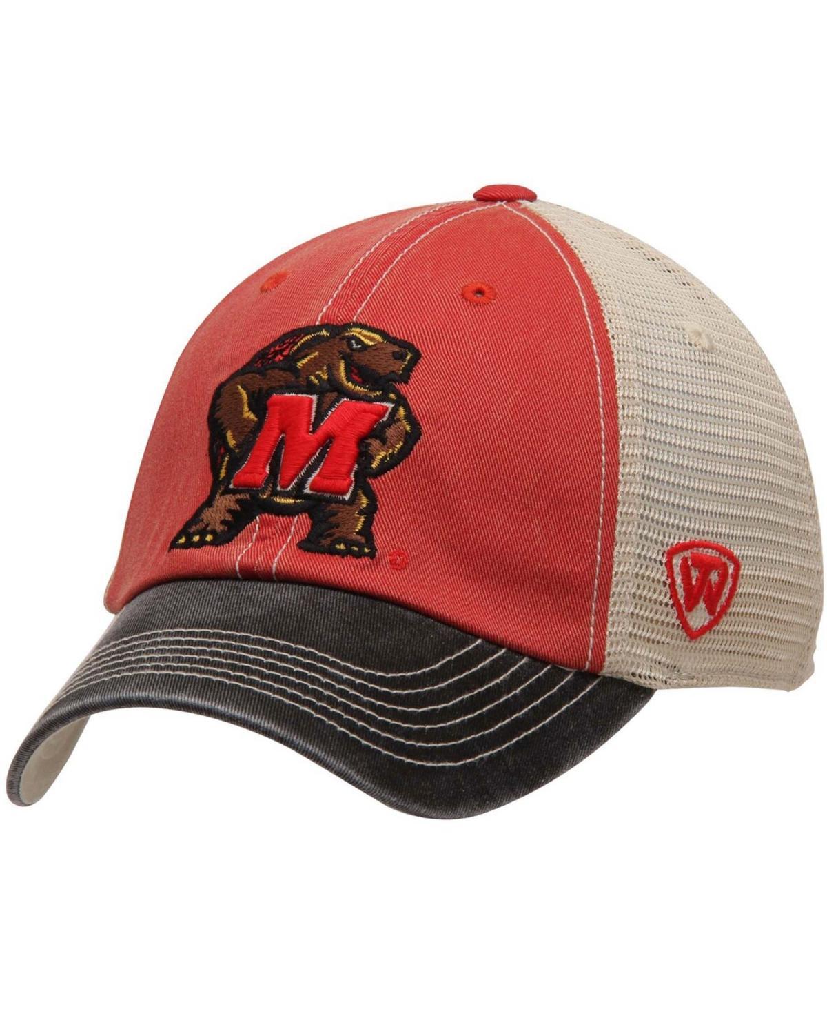 Mens Red Maryland Terrapins Offroad Trucker Adjustable Hat Product Image