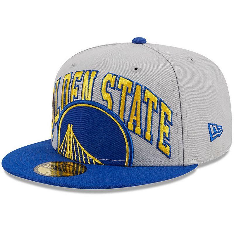 Mens New Era Gray/Royal Golden State Warriors Tip-Off Two-Tone 59FIFTY Fitted Hat Grey Product Image