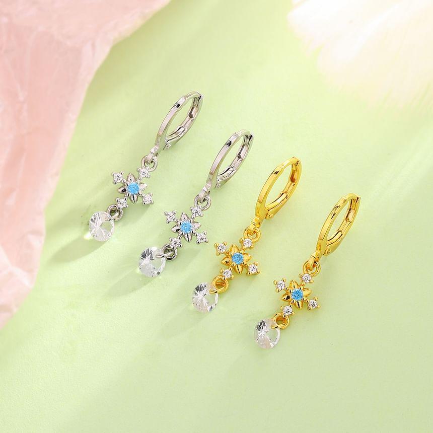 Cross CZ Dangle Earring Product Image