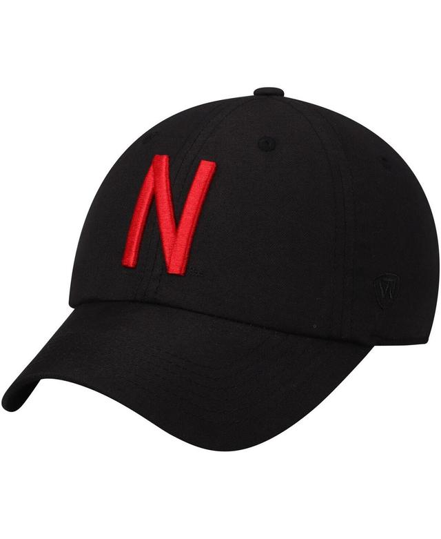 Mens Top of the World Black Nebraska Huskers Staple Adjustable Hat Product Image