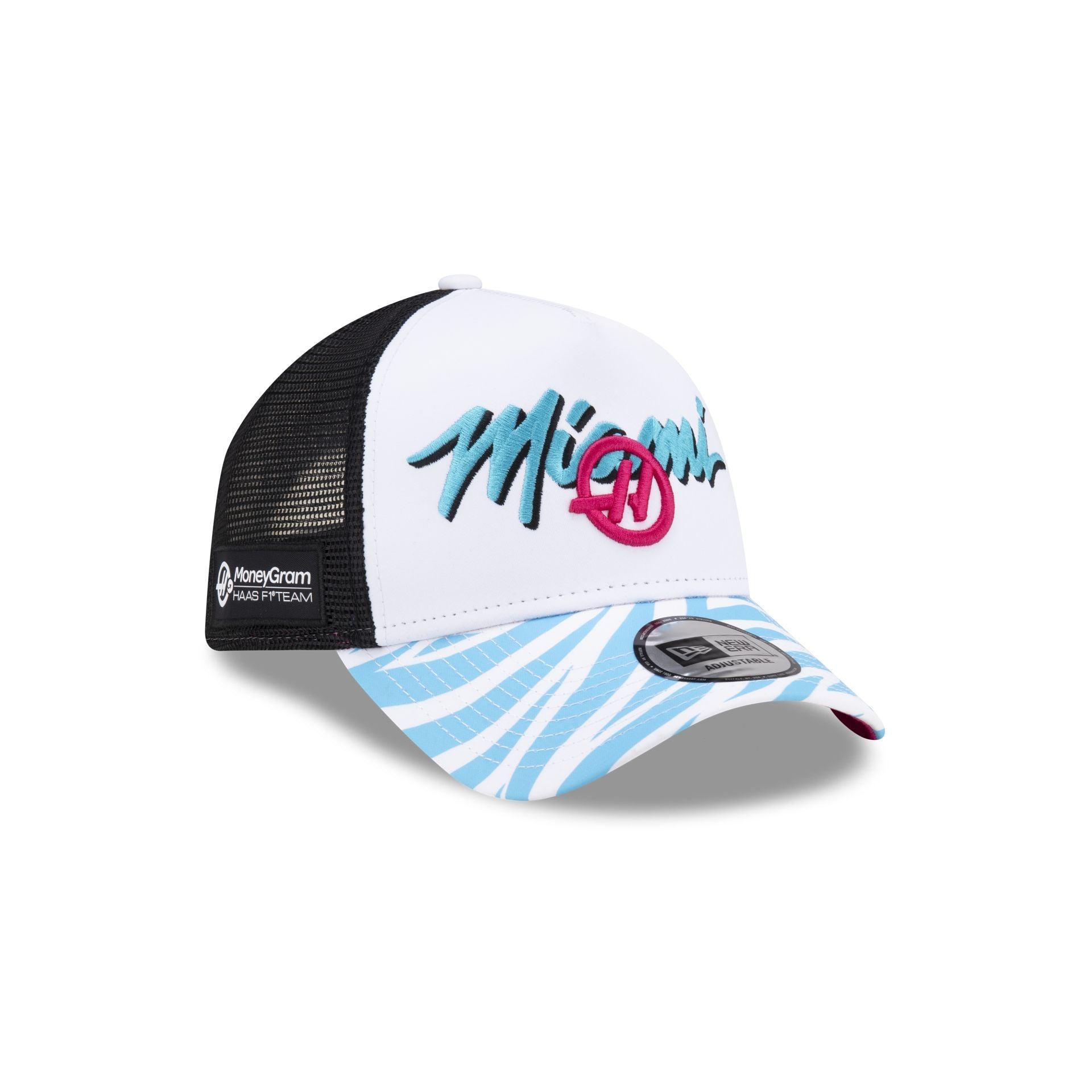 2024 Miami Race Special MoneyGram Haas F1 Team 9FORTY A-Frame Trucker Hat Male Product Image