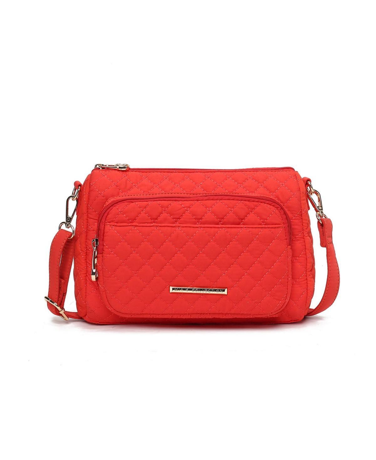 Mkf Collection Rosalie Solid Quilted Cotton Women s Shoulder Bag by Mia K Product Image