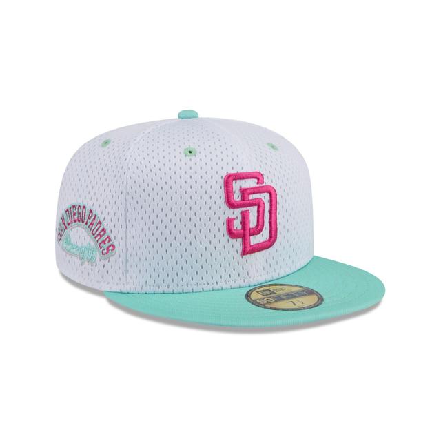 San Diego Padres Throwback Mesh 59FIFTY Fitted Hat Male Product Image