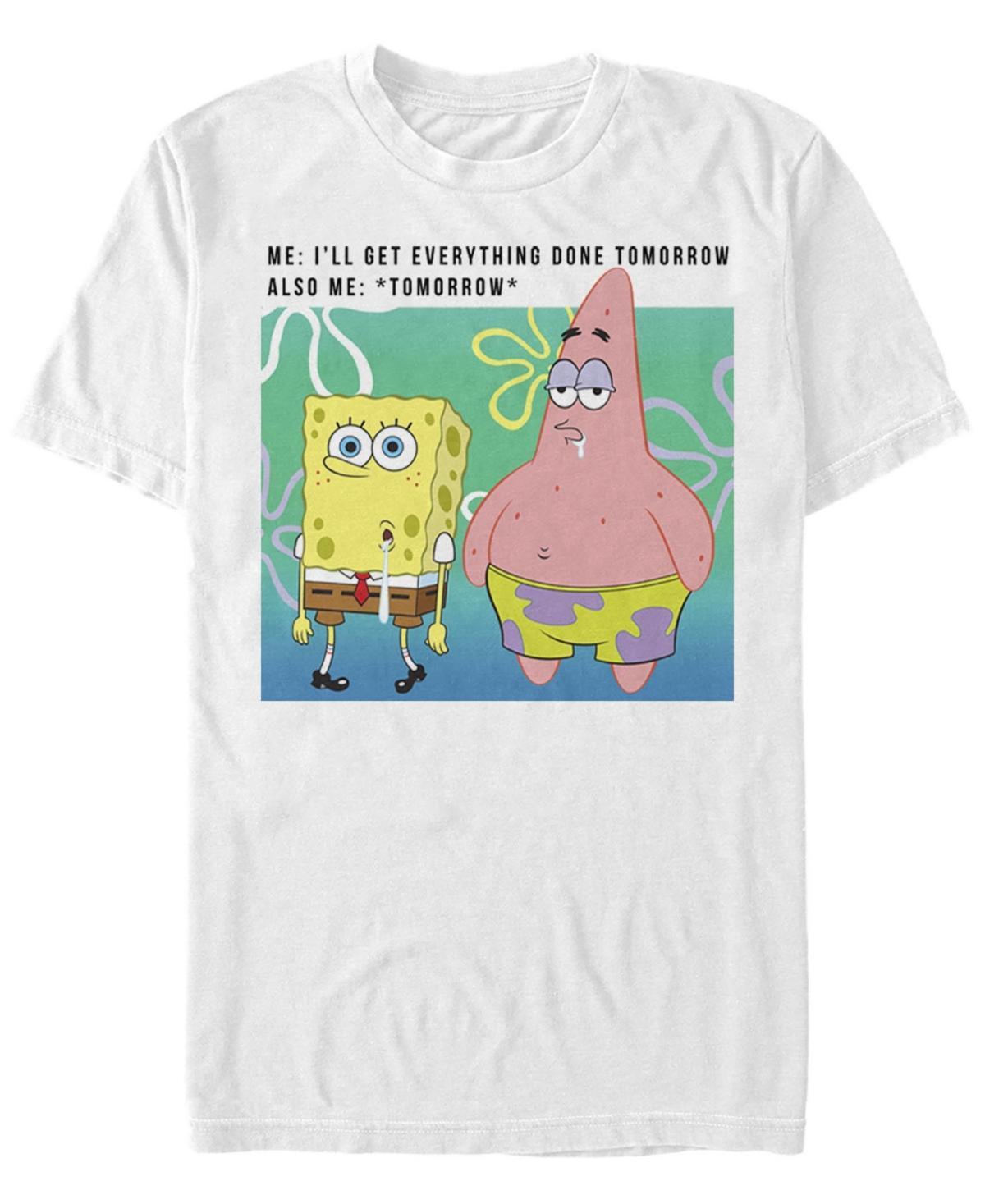 Mens SpongeBob SquarePants Ill Get Everything Done Tomorrow Tee Product Image