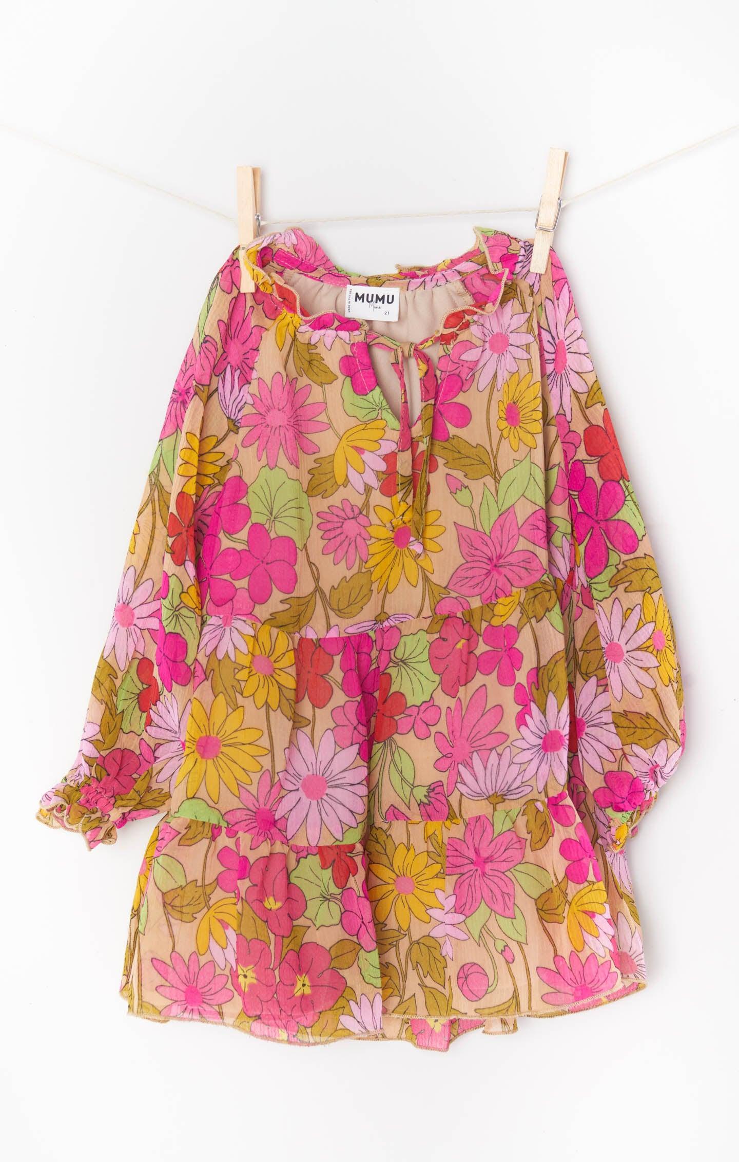 Little Birdie Dress ~ Carnaby Floral Kids Product Image