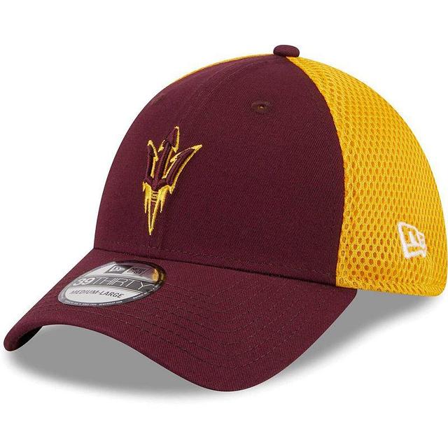 Mens New Era Maroon Arizona State Sun Devils Evergreen Neo 39THIRTY Flex Hat Product Image