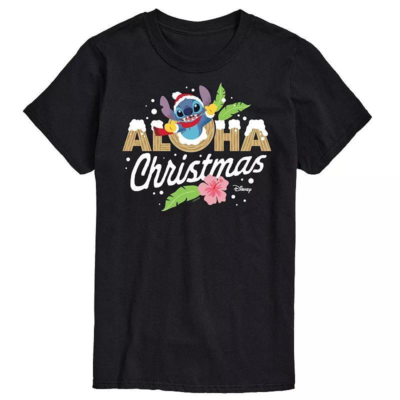 Disneys Lilo & Stitch Big & Tall Aloha Christmas Graphic Tee, Mens Product Image