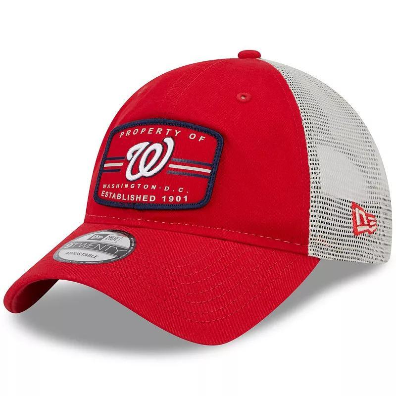 Mens New Era Washington Nationals Property Trucker 9TWENTY Snapback Hat Product Image