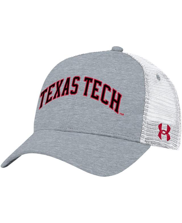 Mens Under Armour Gray Texas Tech Red Raiders 2023 Sideline Trucker Adjustable Hat Product Image