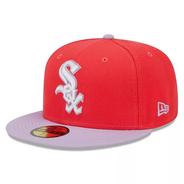 Mens New Era /Lavender Chicago White Sox Spring Color Two-Tone 59FIFTY Fitted Hat Product Image