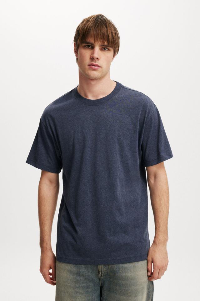 Cotton On Men - Organic Loose Fit T-Shirt - Navy marle Product Image