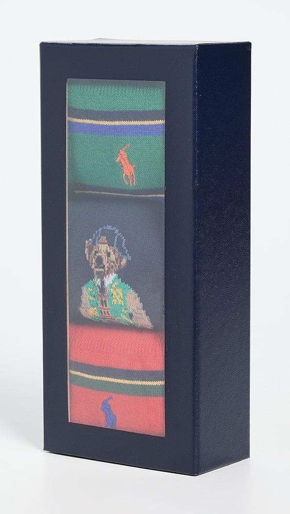 Polo Ralph Lauren American Heritage Bear Socks 3 Pack Gift Box | Shopbop Product Image