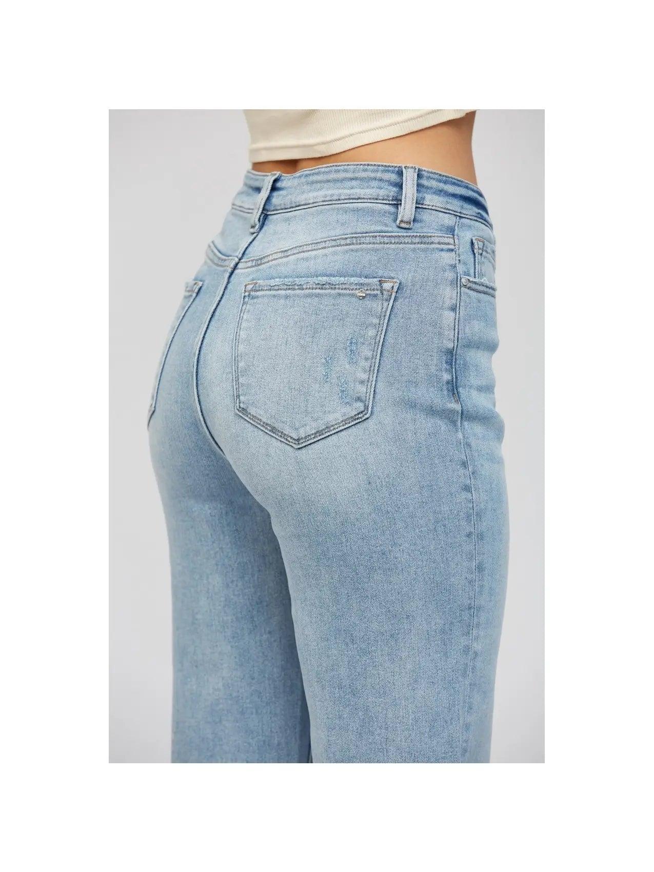 Mica Denim Super High Rise Wide Leg Jeans Product Image